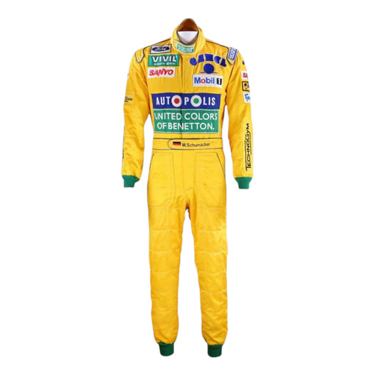 Michael Schumacher 1992 Benetton Belgian GP F1 Racing Suit - Grid X Racegearss image 1