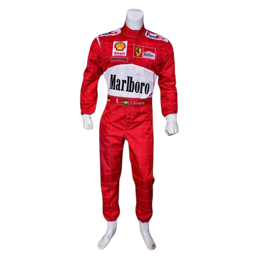 Michael Schumacher 2001 Ferrari Belgian GP F1 Racing Suit - Grid X Racegearss image 1