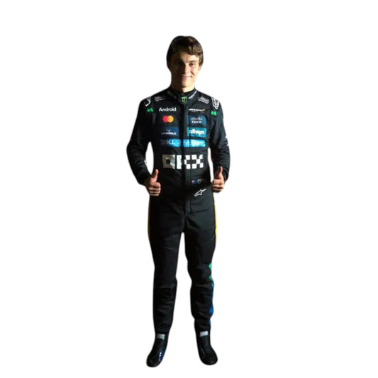 Oscar Piastri 2025 Mclaren Silverstone British F1 Race Suit - Grid X Racegearss image 1