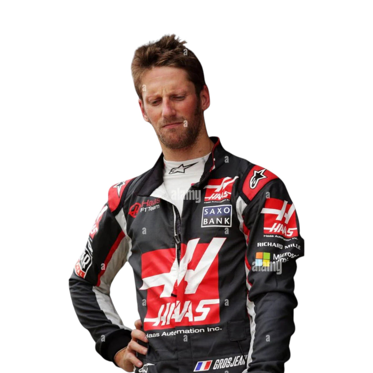 Romain Grosjean 2016 Haas F1 Race Suit - Grid X Racegearss image 3