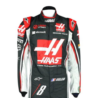 Romain Grosjean 2017 Haas F1 Race Suit - Grid X Racegearss image 2