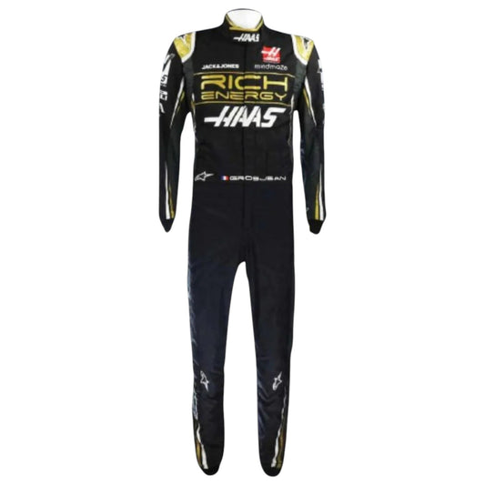 Romain Grosjean 2019 Haas F1 Race Suit - Grid X Racegearss image 1