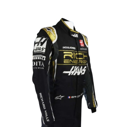 Romain Grosjean 2019 Haas F1 Race Suit - Grid X Racegearss image 4
