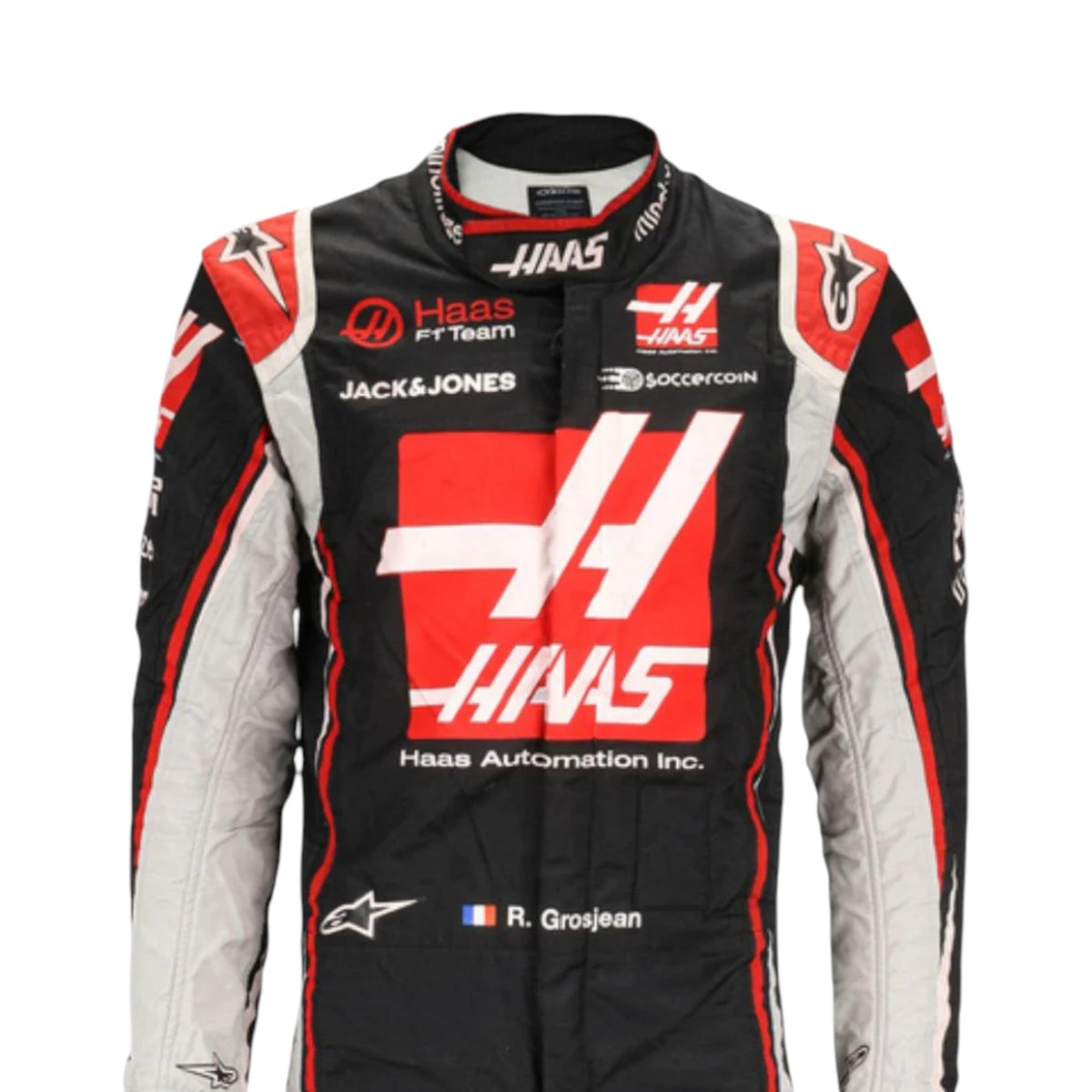 Romain Grosjean 2020 Haas F1 Race Suit - Grid X Racegearss image 3