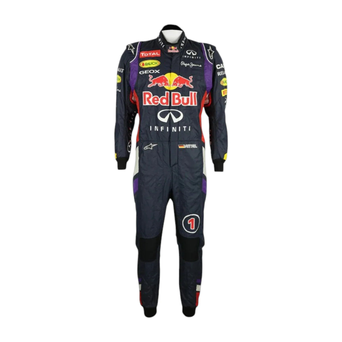 Sebastian Vettel 2014 Red Bull F1 Racing Suit - Grid X Racegearss image 2