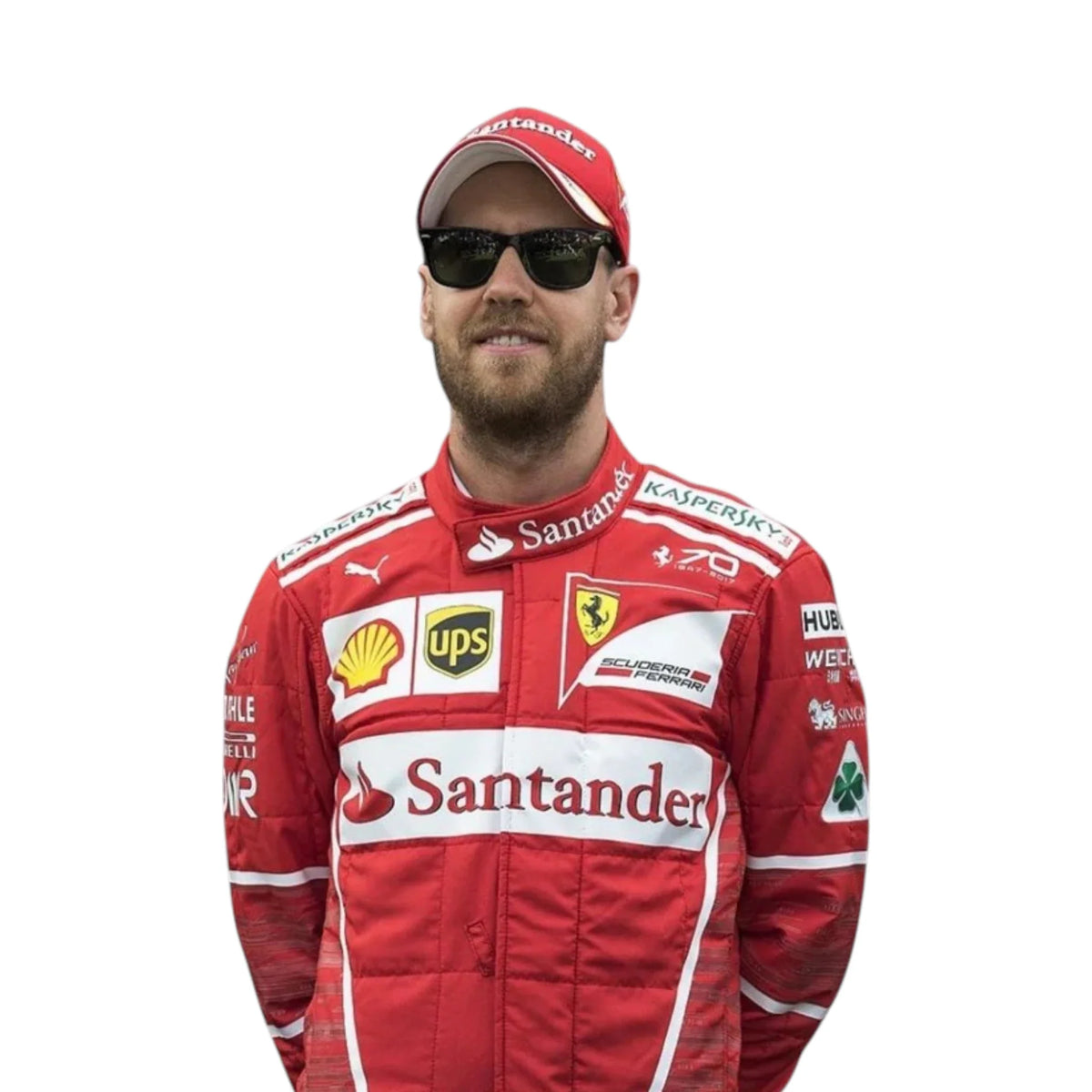 Sebastian Vettel 2017 Ferrari F1 Racing Suit - Grid X Racegearss image 4