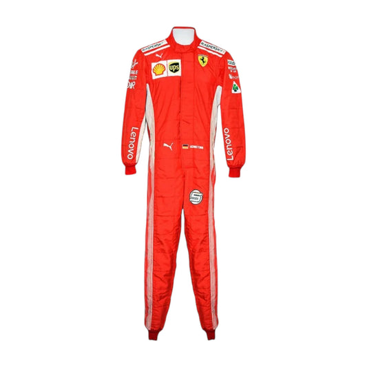 Sebastian Vettel 2018 Ferrari F1 Racing Suit - Grid X Racegearss image 1