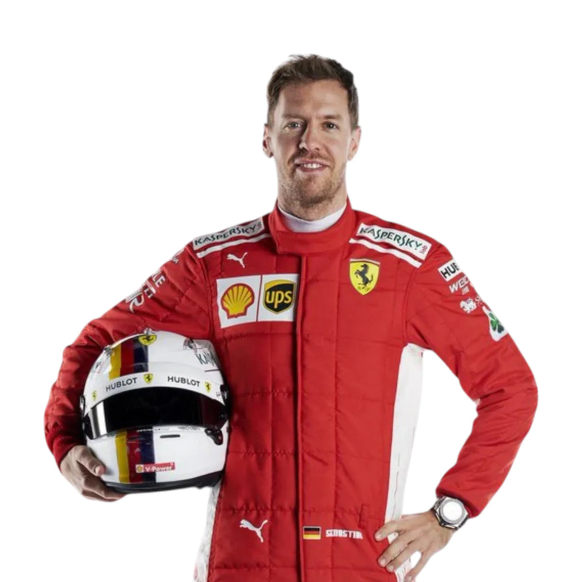Sebastian Vettel 2018 Ferrari F1 Racing Suit - Grid X Racegearss image 6
