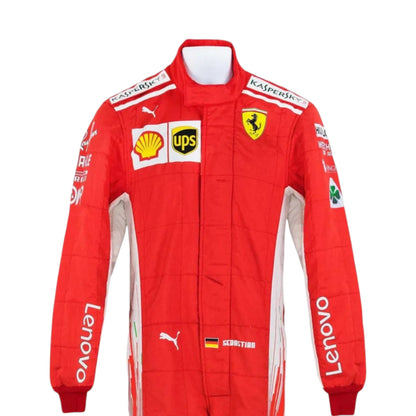 Sebastian Vettel 2018 Ferrari F1 Racing Suit - Grid X Racegearss image 7