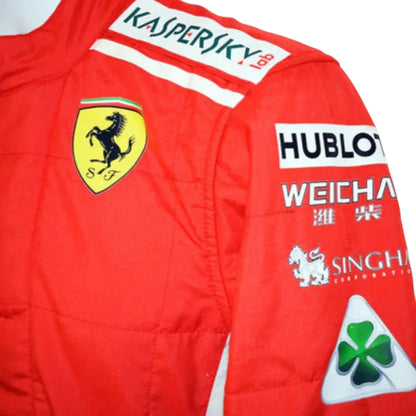 Sebastian Vettel 2018 Ferrari F1 Racing Suit - Grid X Racegearss image 9