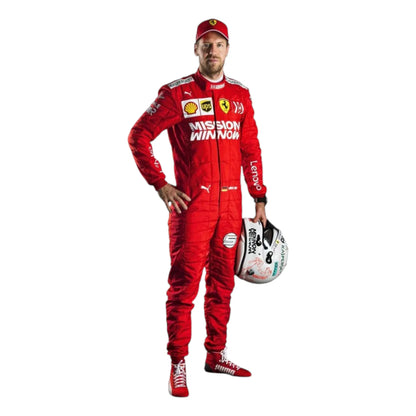 Sebastian Vettel 2019 Ferrari F1 Racing Suit - Grid X Racegearss image 1