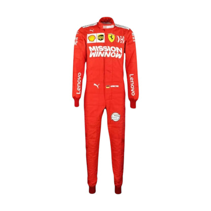 Sebastian Vettel 2019 Ferrari F1 Racing Suit - Grid X Racegearss image 2
