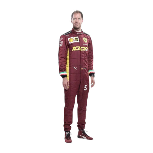 Sebastian Vettel 2020 Ferrari 1000 GP F1 Racing Suit - Grid X Racegearss image 1