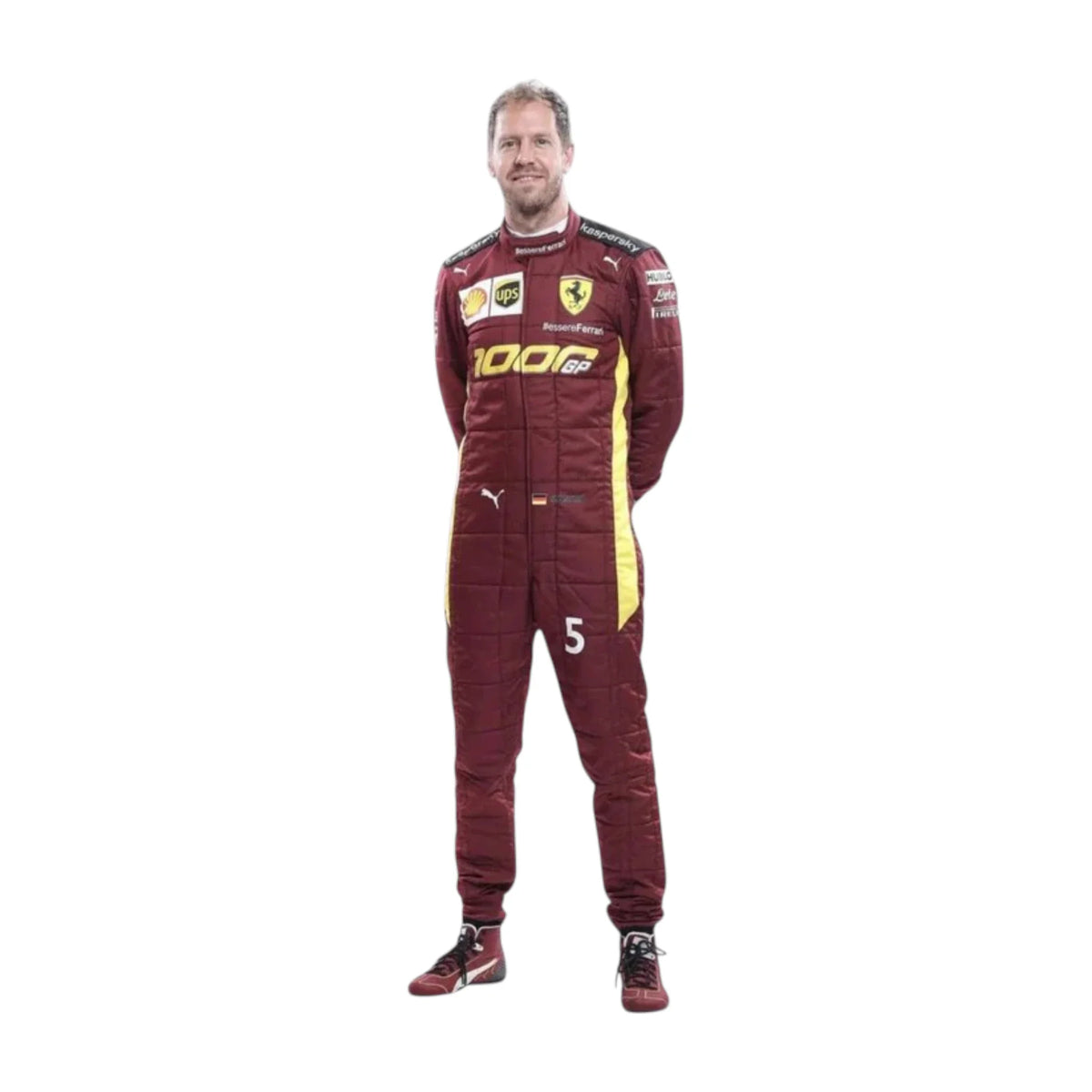 Sebastian Vettel 2020 Ferrari 1000 GP F1 Racing Suit - Grid X Racegearss image 2