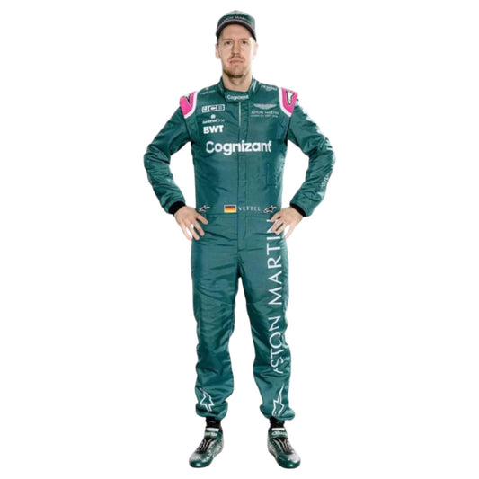 Sebastian Vettel 2021 Aston Martin F1 Race Suit - Grid X Racegearss image 1
