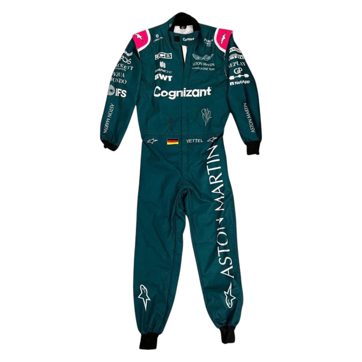 Sebastian Vettel 2021 Aston Martin F1 Race Suit - Grid X Racegearss image 2