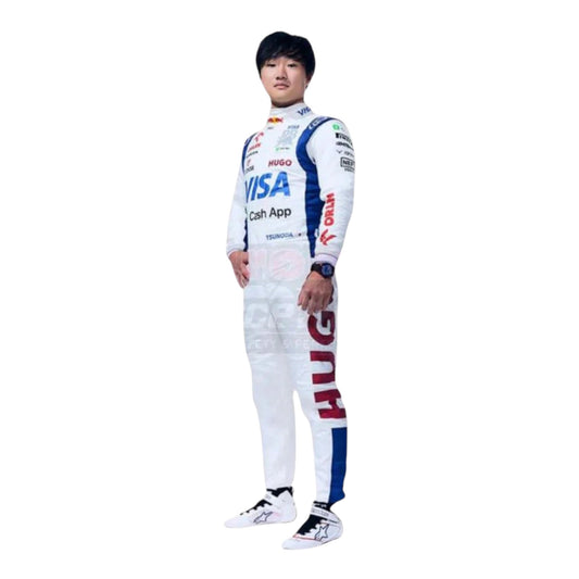 Yuki Tsunoda 2024 AlphaTauri F1 Race Suit - Grid X Racegearss image 1