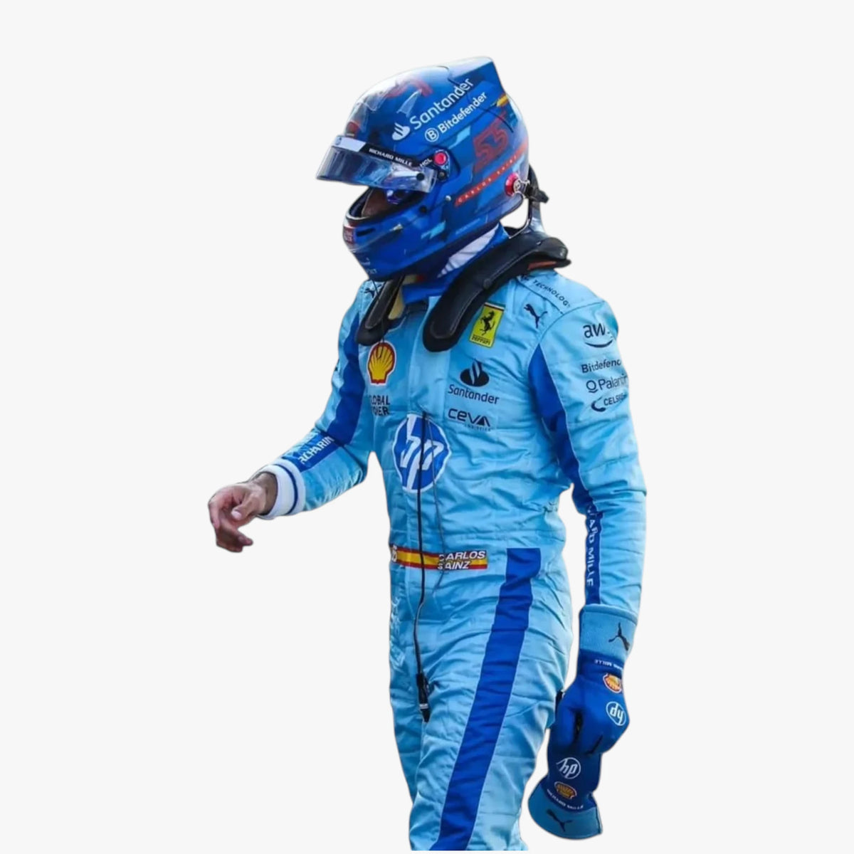 Carlos Sainz Jr 2024 Miami Grand Prix Ferrari F1 Replica Race Suit