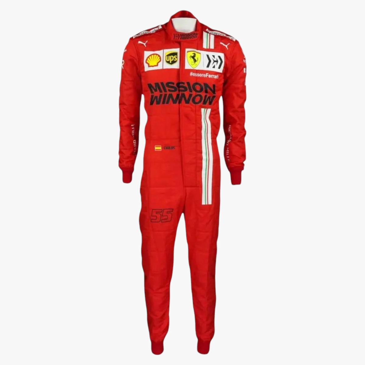 Carlos Sainz Jr 2021 Ferrari Mission Winnow F1 Replica Race Suit