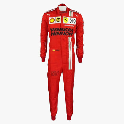 Carlos Sainz Jr 2021 Ferrari Mission Winnow F1 Replica Race Suit
