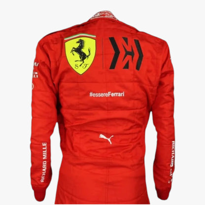 2021 Carlos Sainz Jr Mission Winnow Scuderia Ferrari F1 Replica Racing Suit
