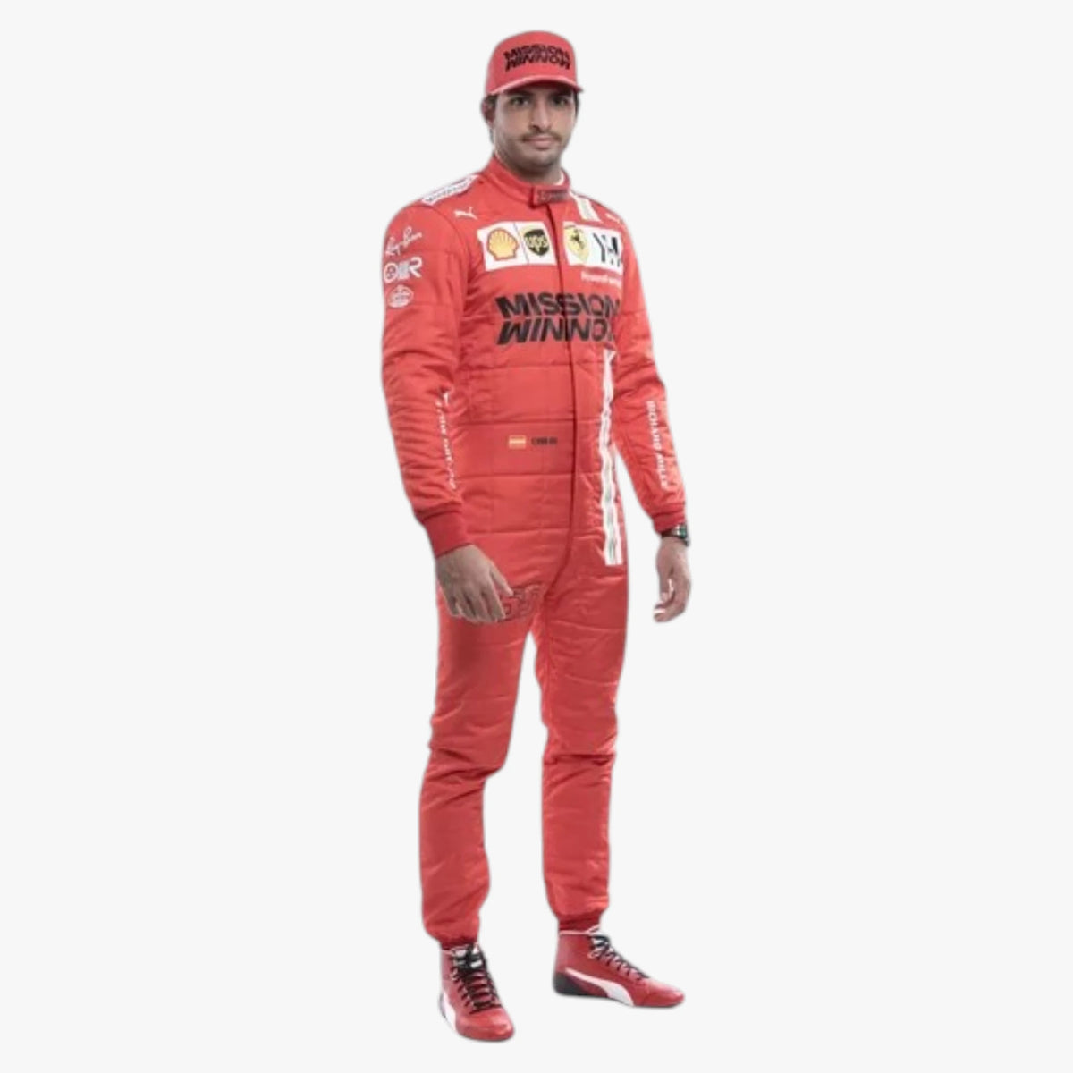 Carlos Sainz Jr Ferrari 2021 Mission Winnow Replica Motorsport Suit