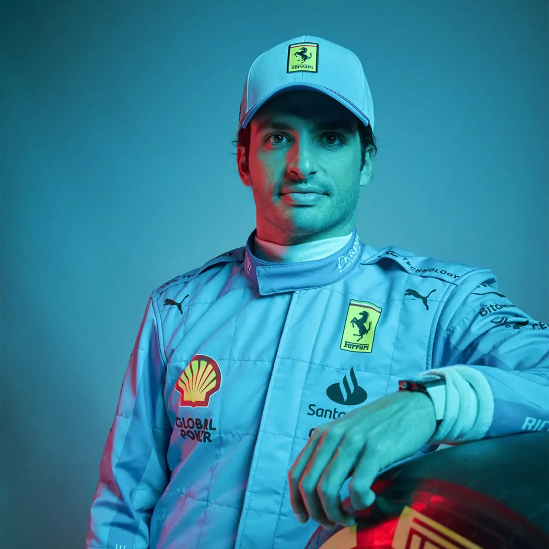 Carlos Sainz Jr 2024 Miami GP Ferrari Formula 1 Replica Racing Suit