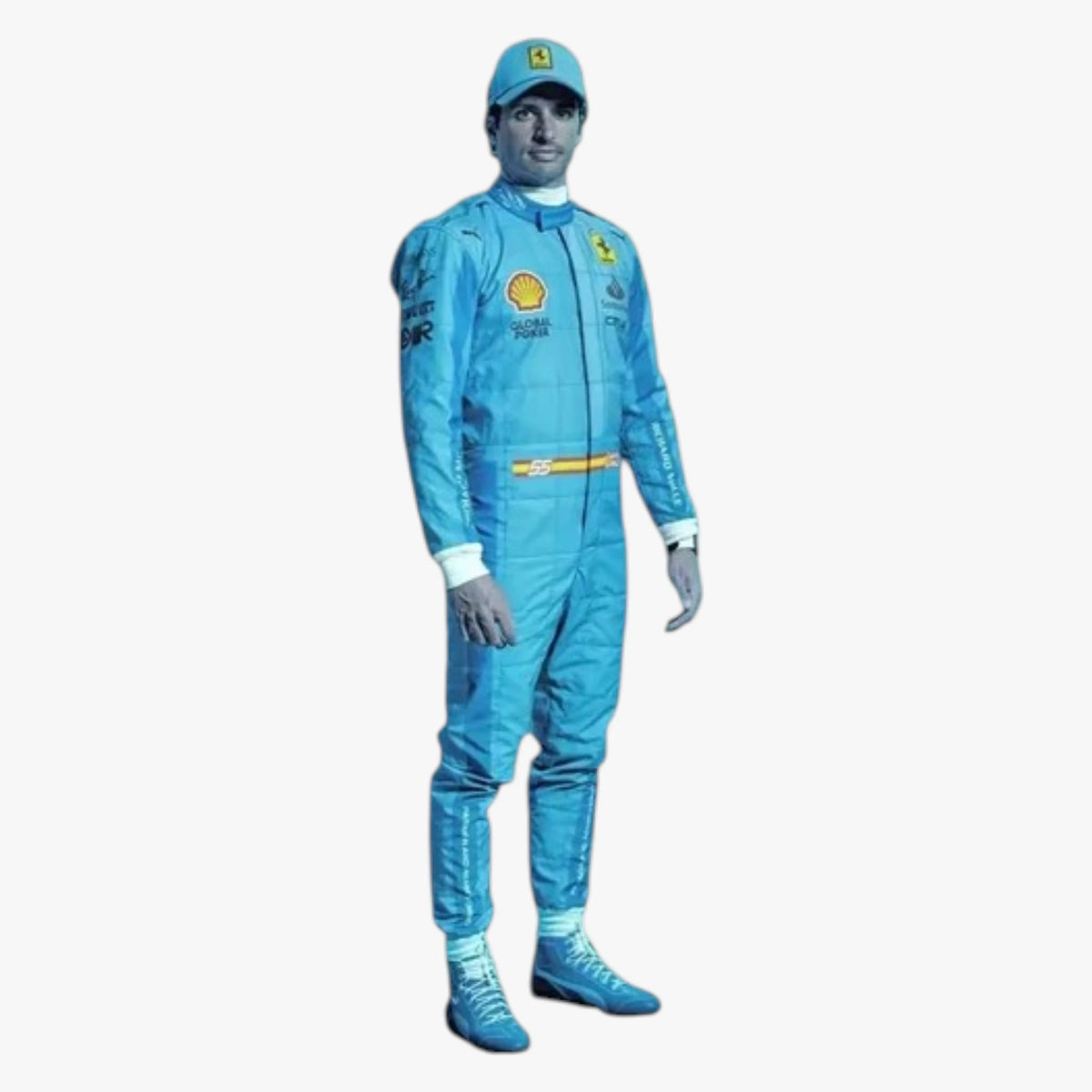 2024 Carlos Sainz Jr Miami Grand Prix Scuderia Ferrari F1 Replica Racing Suit