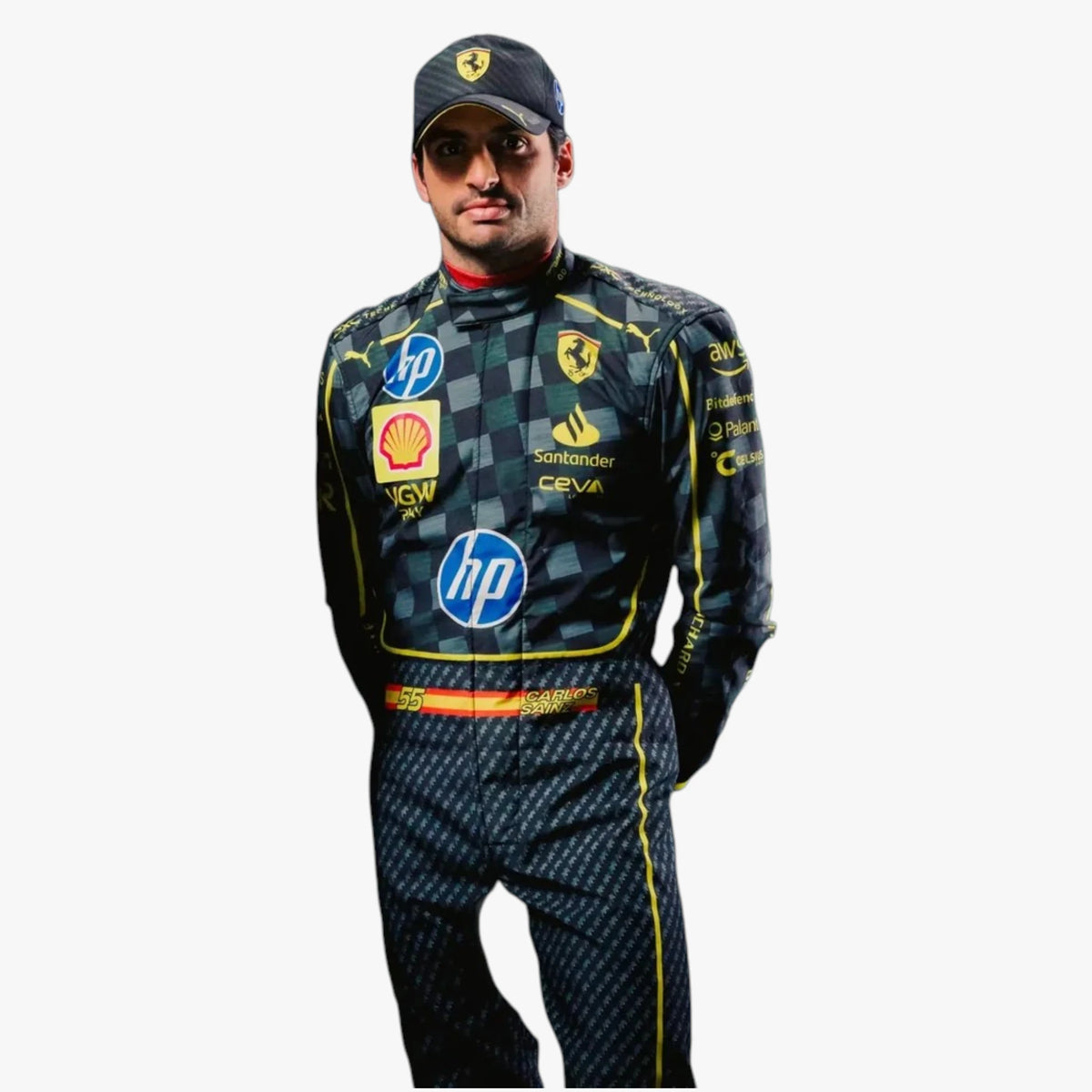 Carlos Sainz Jr 2024 Italian Grand Prix Ferrari F1 Replica Race Suit