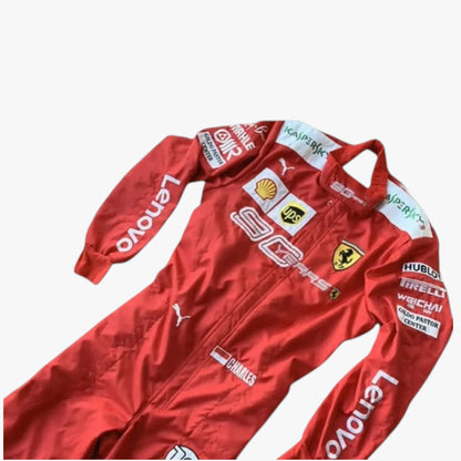 Charles Leclerc 2019 Scuderia Ferrari 90 Years F1 Team Embroidery Replica Race Suit