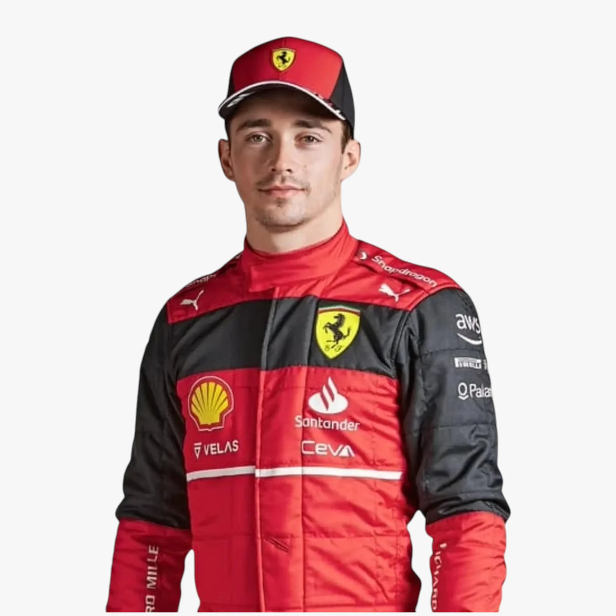 2022 New Charles Leclerc F1 Replica Team Racing Suit
