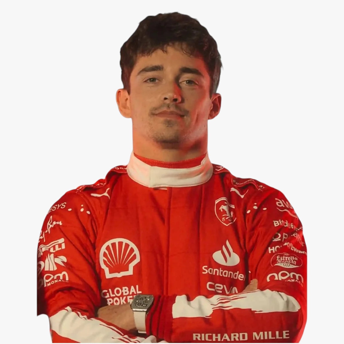 Scuderia Ferrari Charles Leclerc Las Vegas GP 2023 Replica Racing Suit