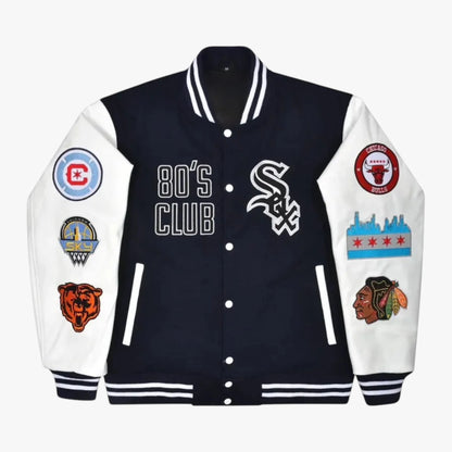 Custom Varsity Jacket, Personalized Letterman Jacket with Name Logo Patches, Graduation Gift

