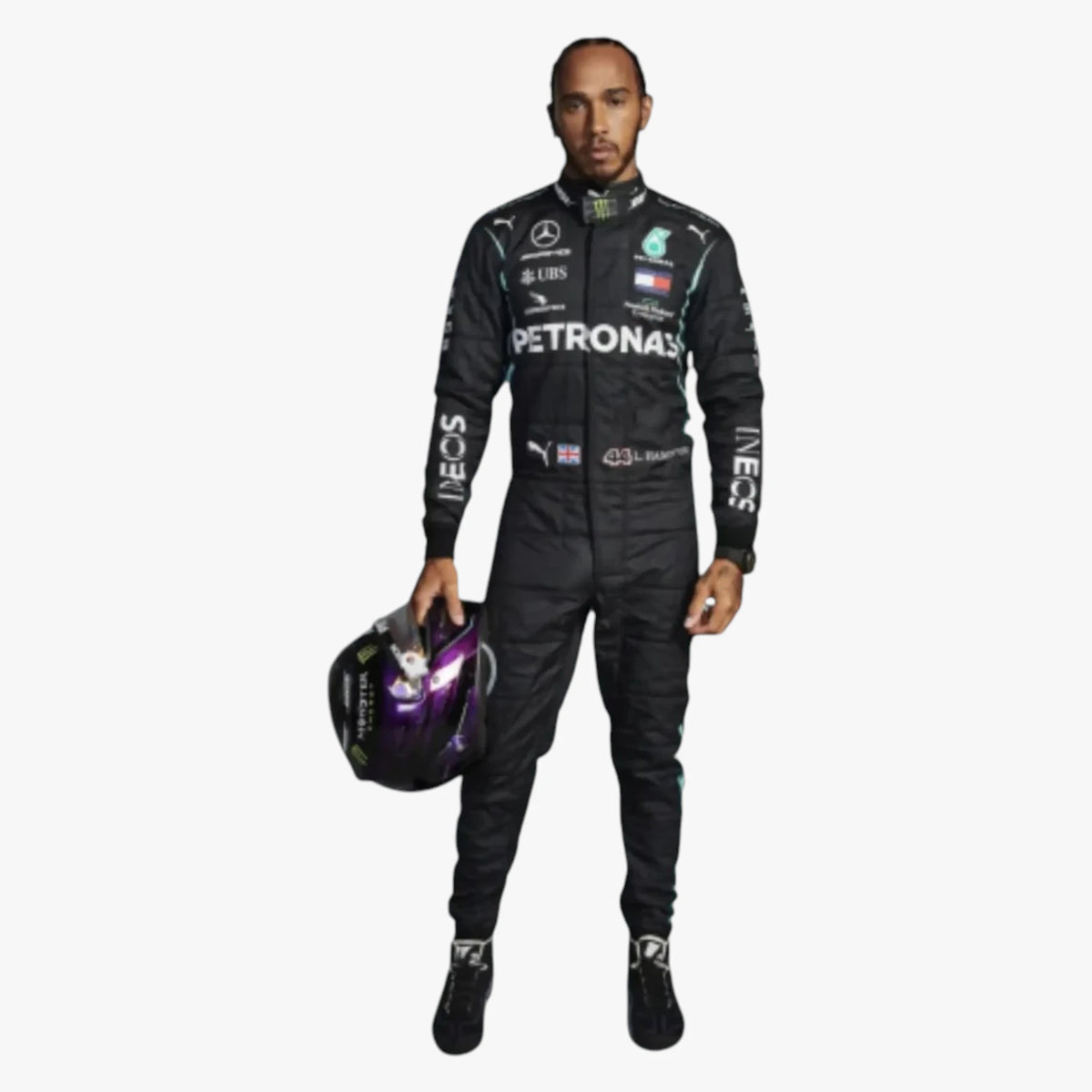 2021 Lewis Hamilton Mercedes AMG Petronas Replica Racewear Suit