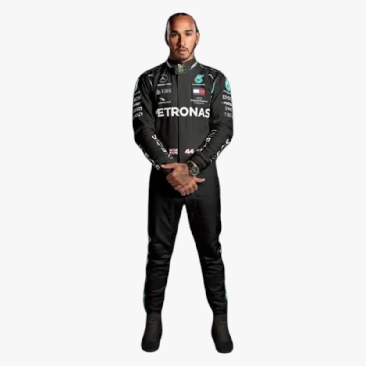 2021 Lewis Hamilton Mercedes Formula 1 Team Replica Racing Suit