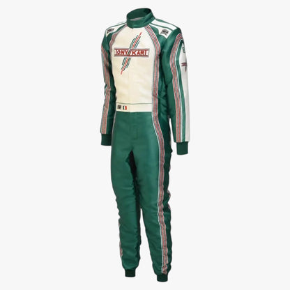 New 2025 Tony Kart Sublimation Printed Overall Replica Go Kart Driver Racing Suit
