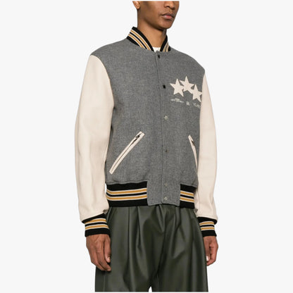 AMIRI Oversized Stars Varsity Jacket Bomber Jacket