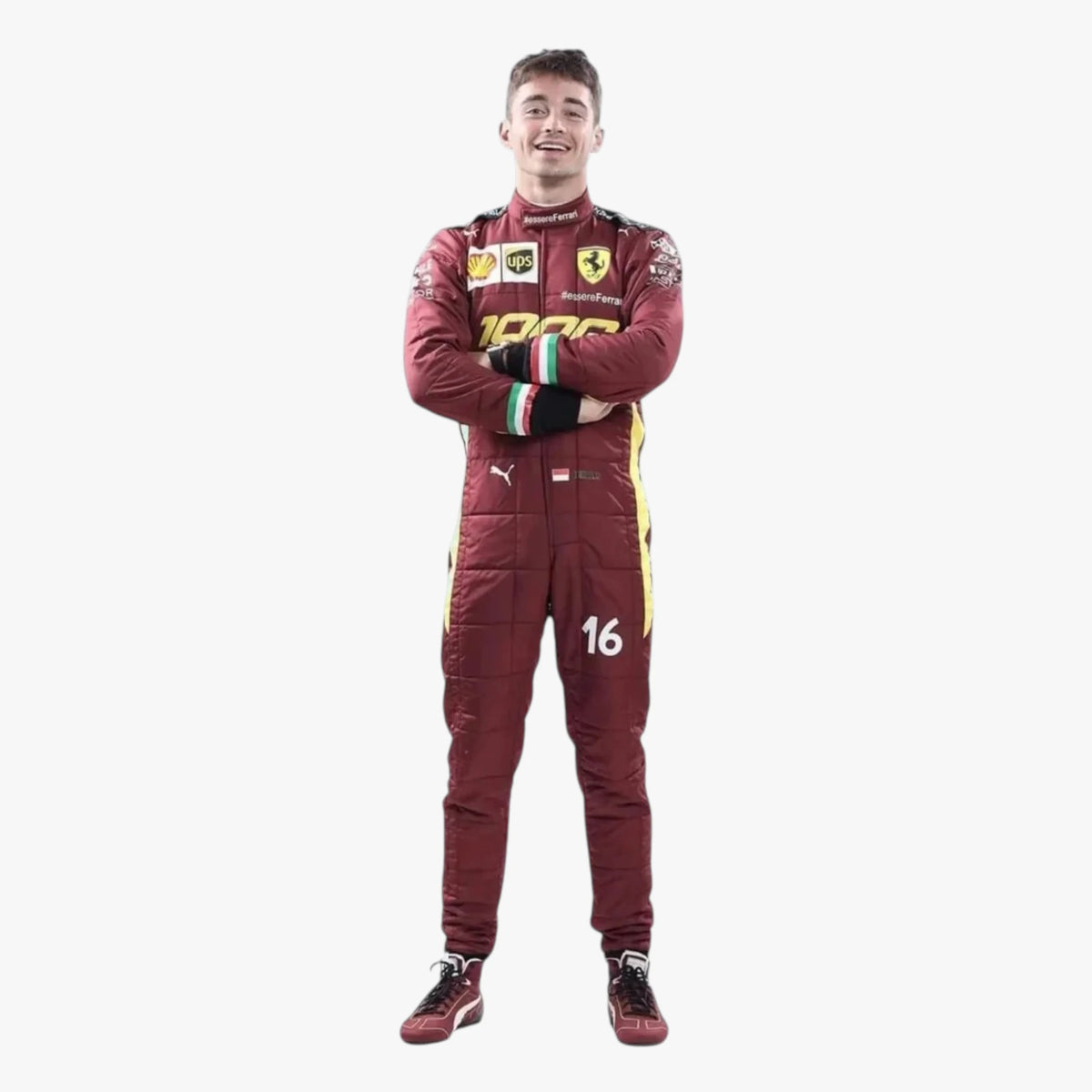 2020 Charles Leclerc Scuderia Ferrari 1000 GP Replica F1 Race Suit